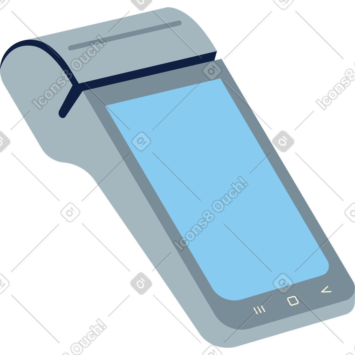 Pos terminal illustration in Catchy style download in PNG, SVG