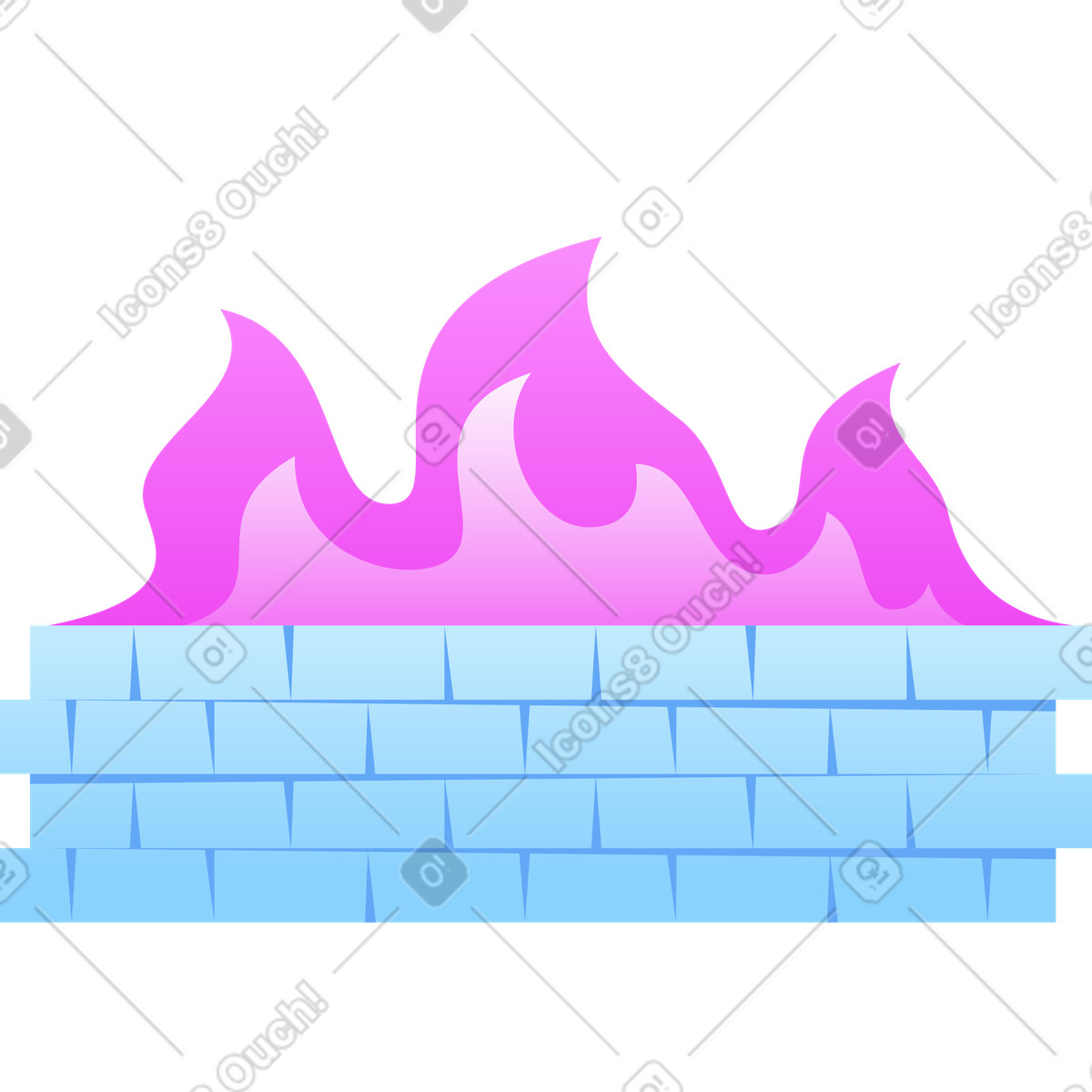 Firewall illustration in Glossy style download in PNG, SVG