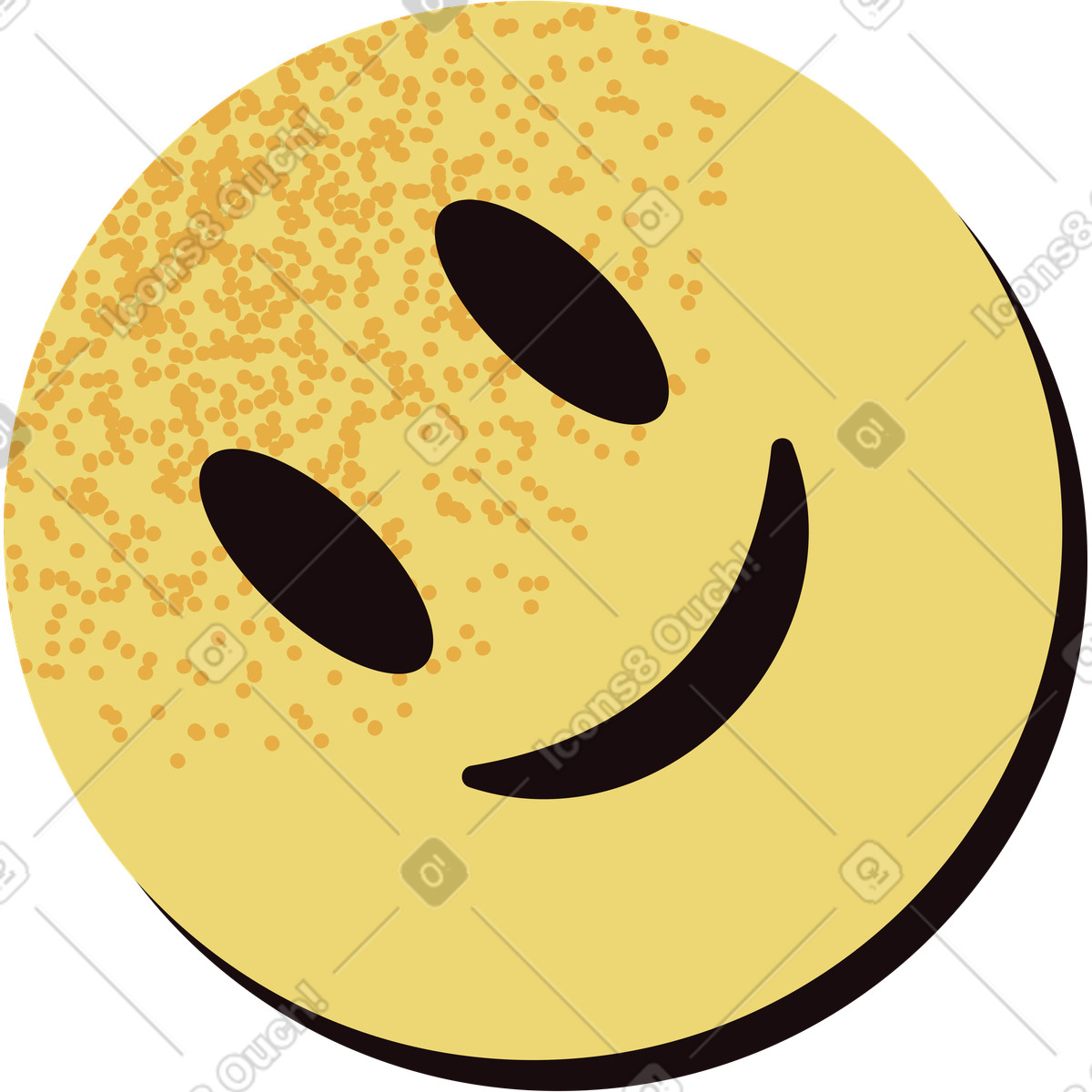 Ilustración Cara sonriente emoji en estilo Delight a descargar en PNG y SVG