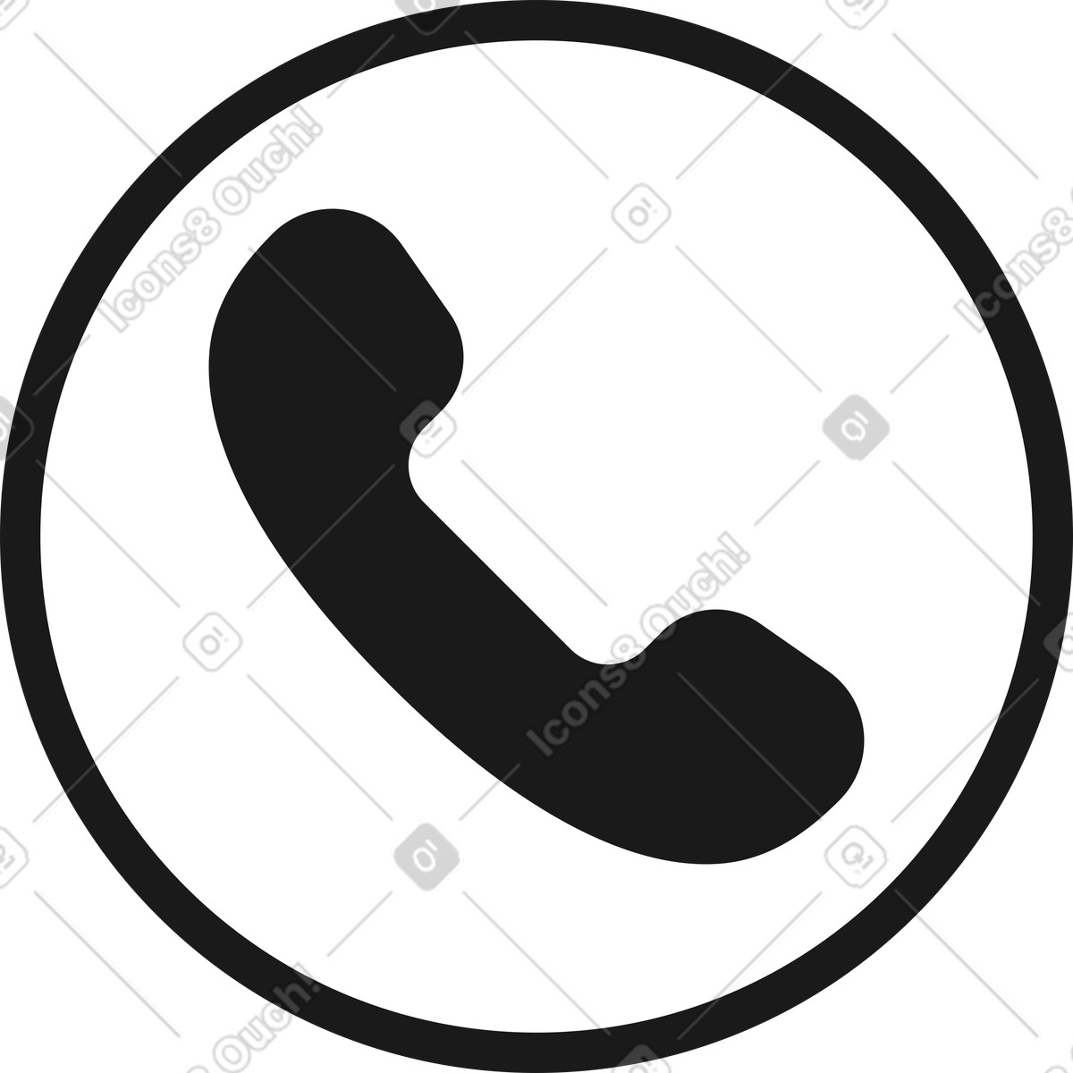 Taxi 스타일의 전화 아이콘 일러스트레이션 PNG, SVG 다운로드