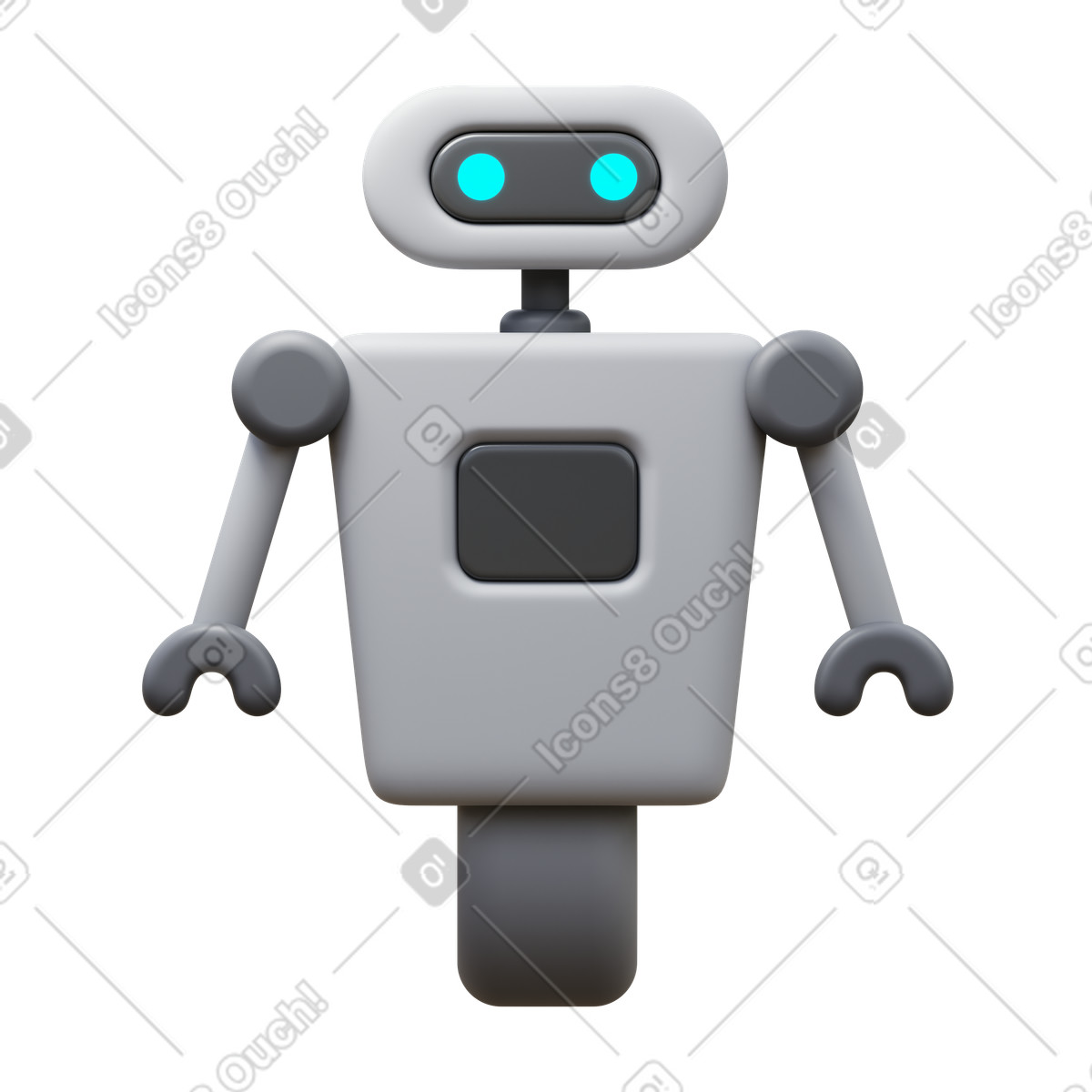 Science fiction illustration in 3D Fluency style download in PNG, SVG