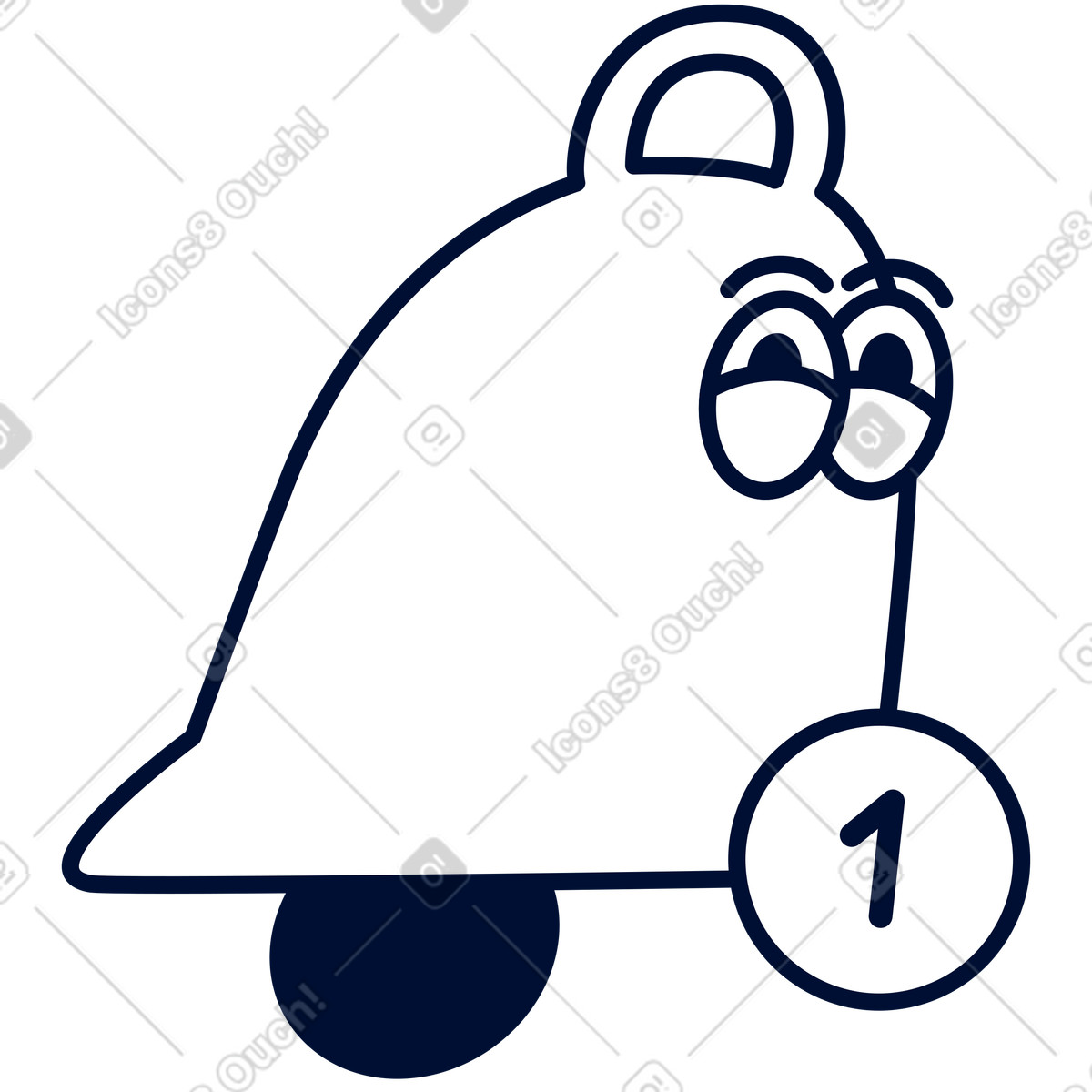 Illustration Notification non lue dans le style Blink à télécharger aux formats PNG, SVG