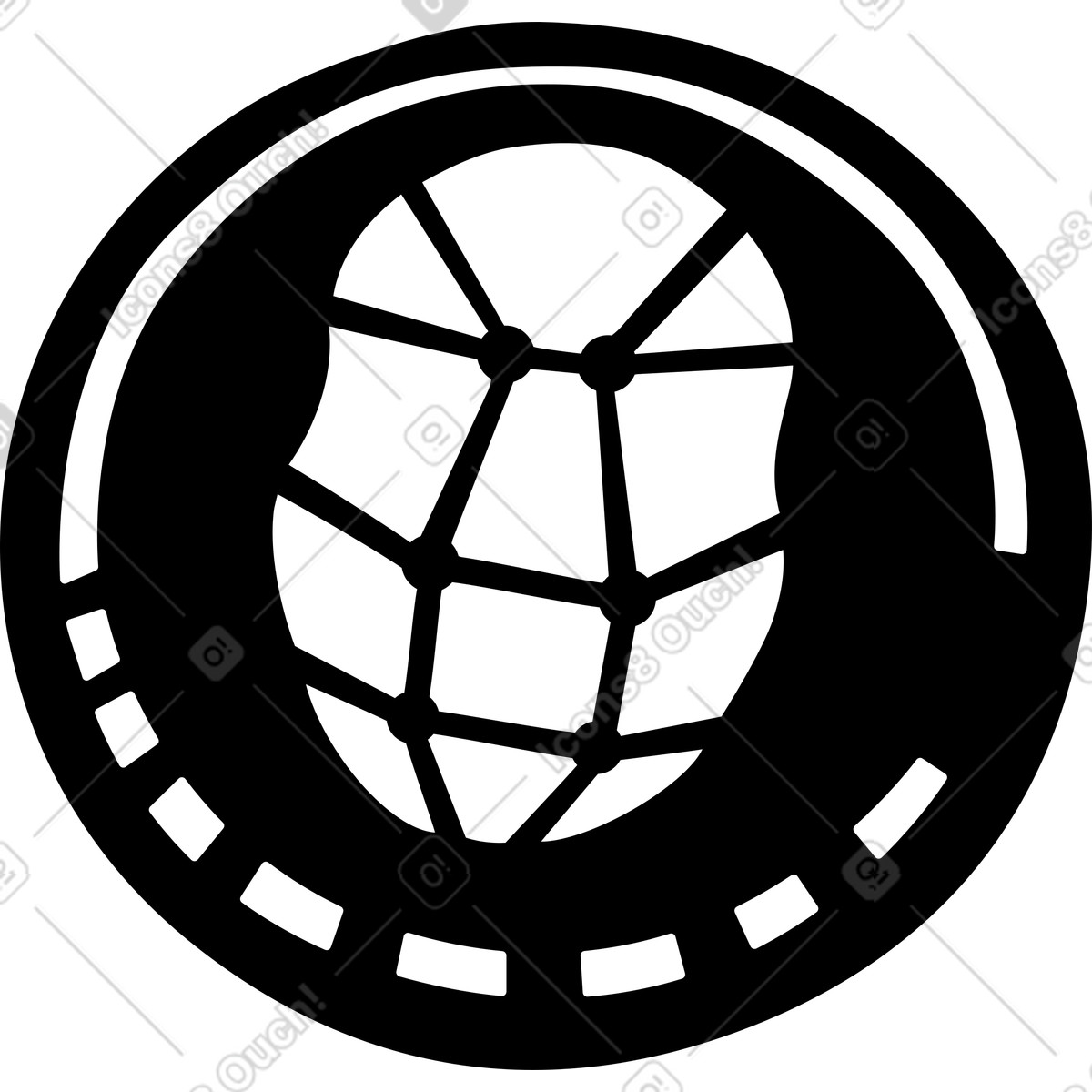 Face recognition sign illustration in Journal style download in PNG, SVG