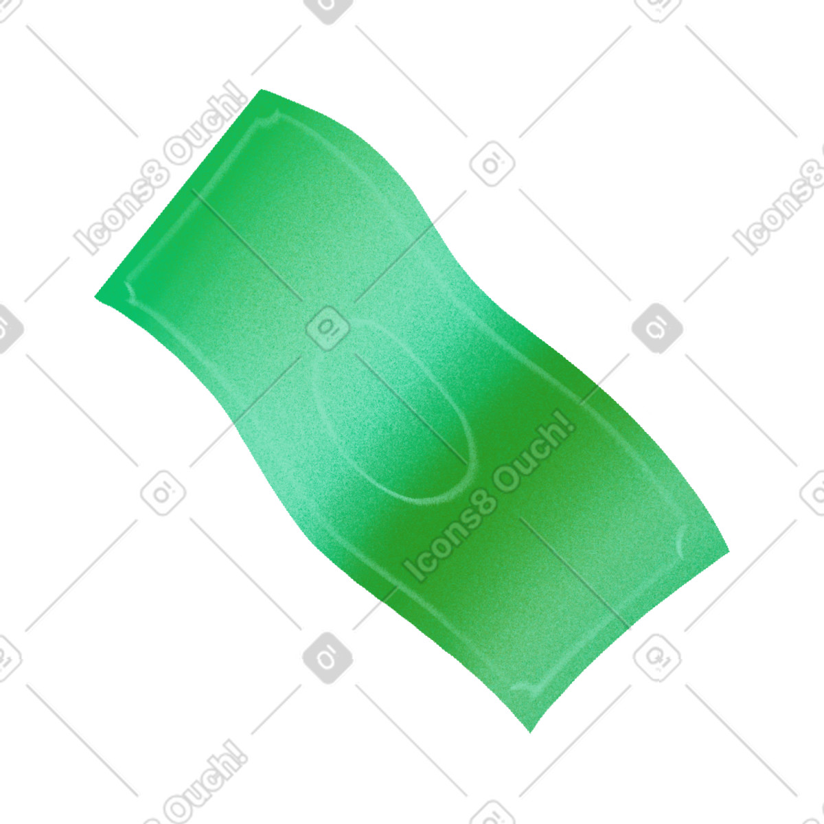 下载 Smart 风格的 绿色钞票 插画，支持 PNG、SVG 格式