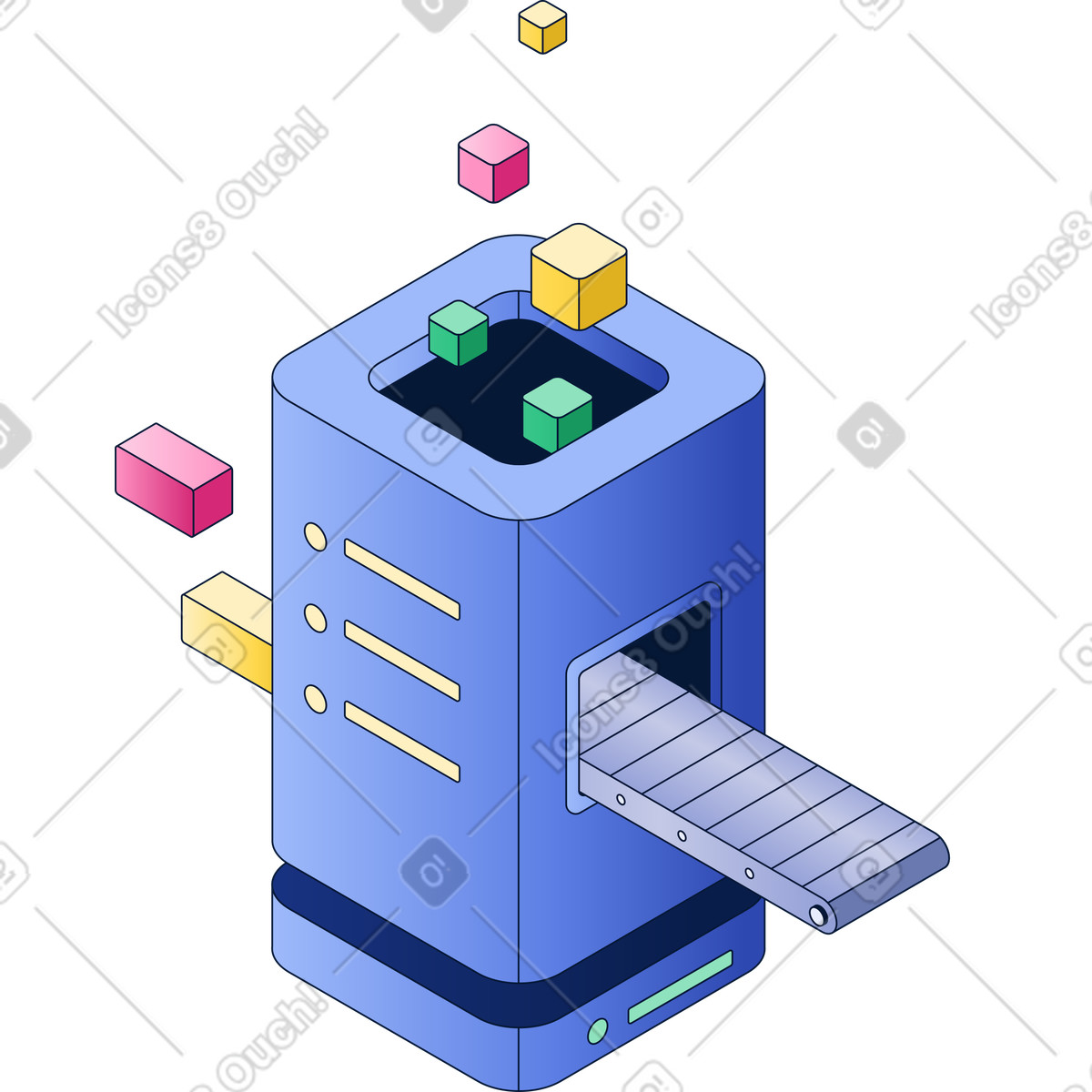 Technology plant illustration in Neat style download in PNG, SVG