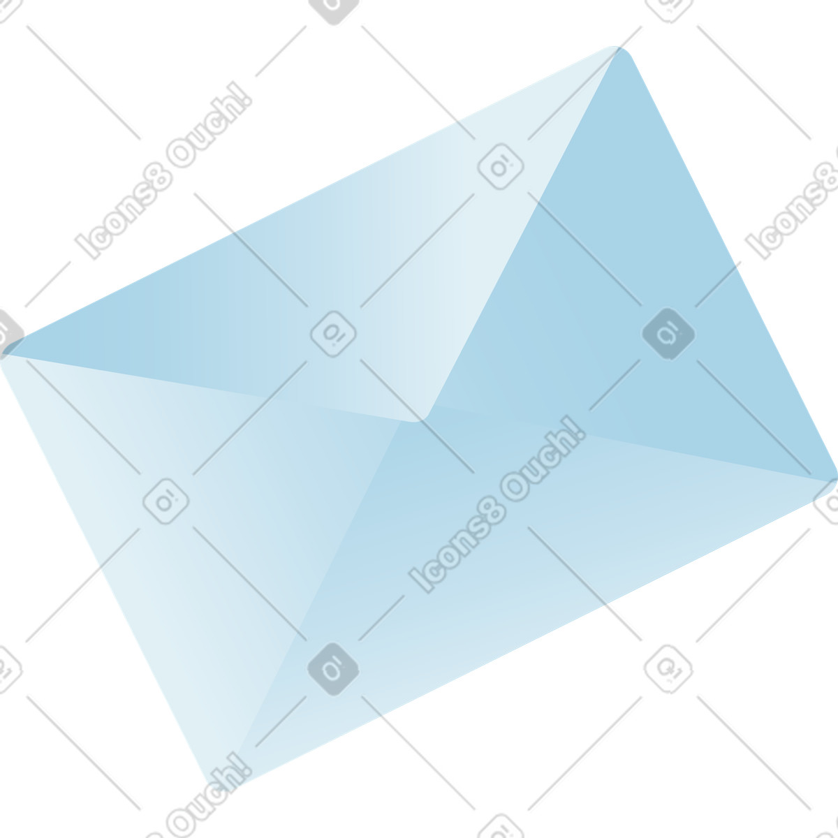 Postal letter illustration in Airy style download in PNG, SVG