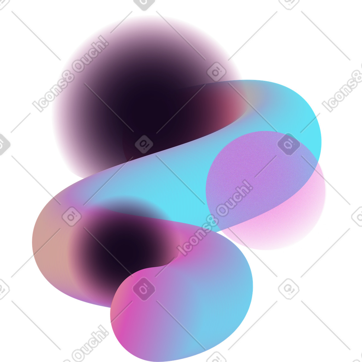 Forms 스타일의 Spot of balls and lines 일러스트레이션 PNG, SVG 다운로드