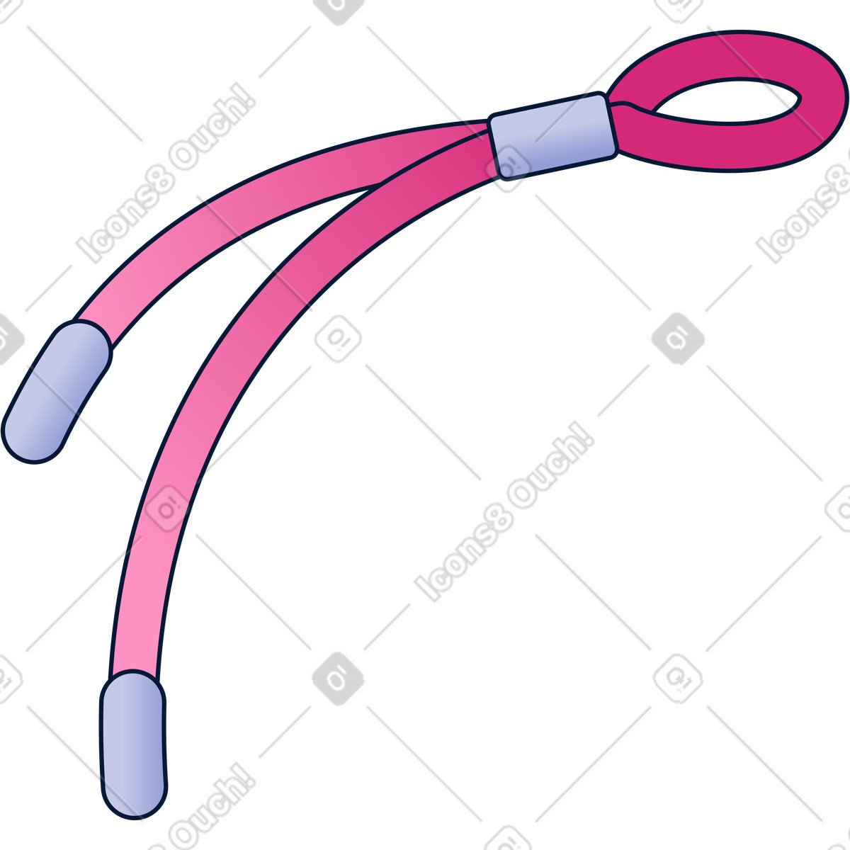 Illustration Porte-clés cordon dans le style Neat à télécharger aux formats PNG, SVG