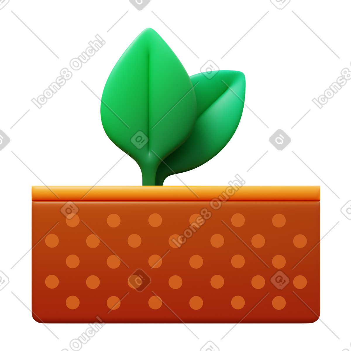 Soil illustrazione in stile 3D Fluency scarica in PNG, SVG