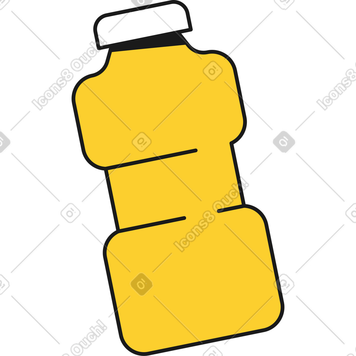 Trash illustration in Taxi style download in PNG, SVG