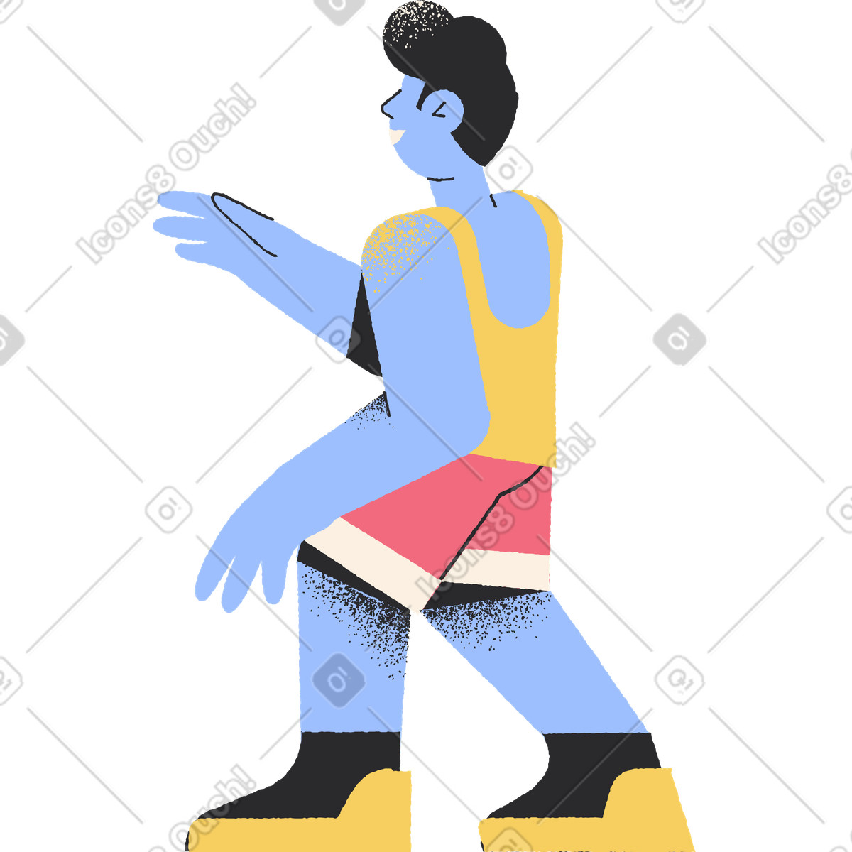 下载 Pablo 风格的 运动员 插画，支持 PNG、SVG 格式