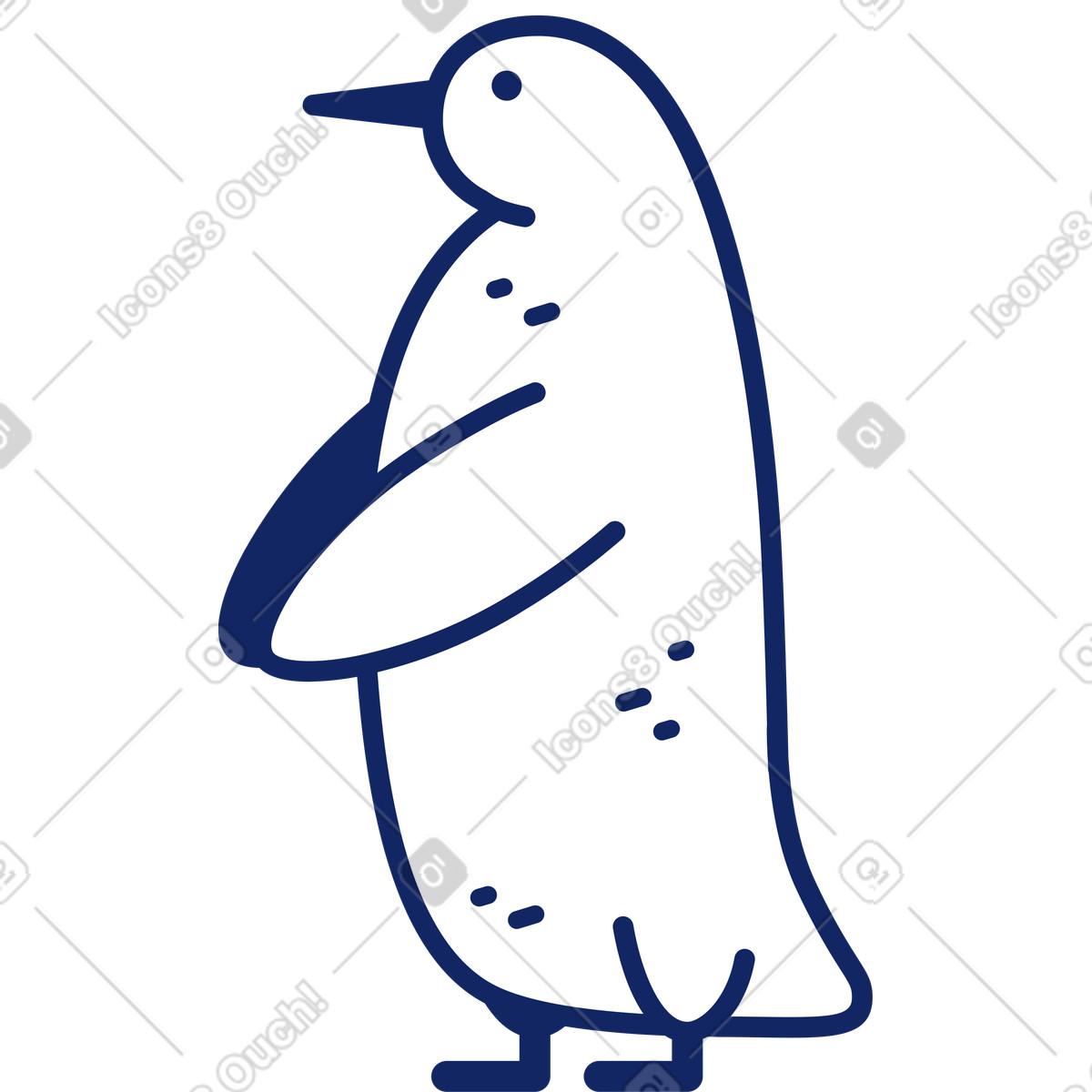 下载 Cyborg 风格的 企鹅 插画，支持 PNG、SVG 格式