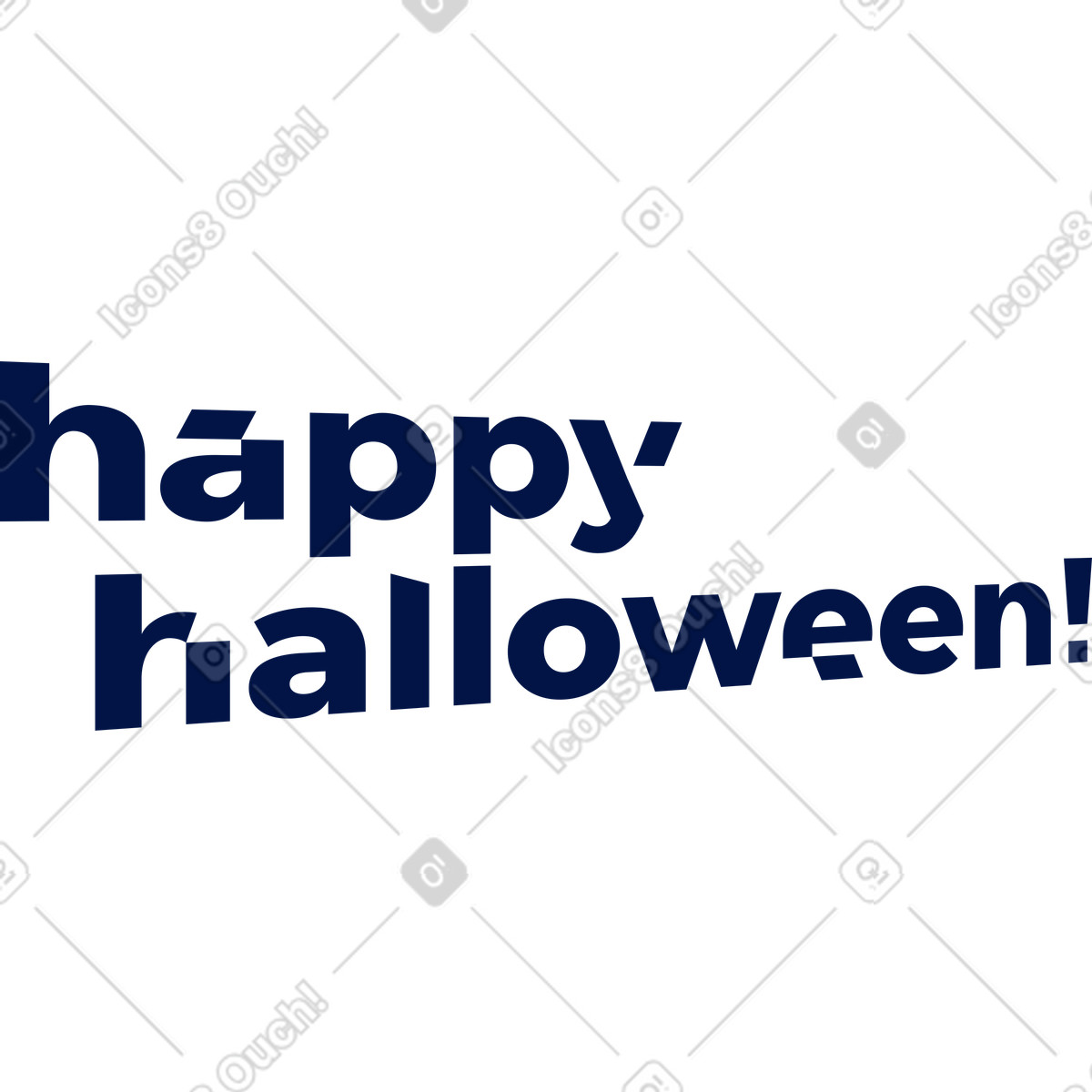 Text happy halloween-schriftzug-Illustration im Glow-Stil als Download in PNG, SVG