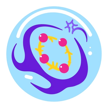 An illustration depicting multiple ionic particles, represented as small, glowing spheres, suspended in a transparent, swirling plasma. The plasma has a dynamic flow, with shades of blue and purple intermingling throughout. As the ionic particles interact, they create vibrant sparks of light, which appear as bright bursts radiating in various directions. The scene captures the energy of the reaction, with trails of light following the movement of the particles and the surrounding plasma gently swirling around.