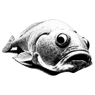 A close-up view of a flounder displays its textured scales, showcasing intricate patterns and details on its body. The fish lies on a flat surface, with its distinctive eyes positioned on one side of its head, both wide open and alert. The surface of the skin appears rough and uneven, emphasizing the unique texture of the scales. The mouth is slightly open, revealing small teeth inside. The light catches the contours of the flounder's body, highlighting the variations in scale shape and size.