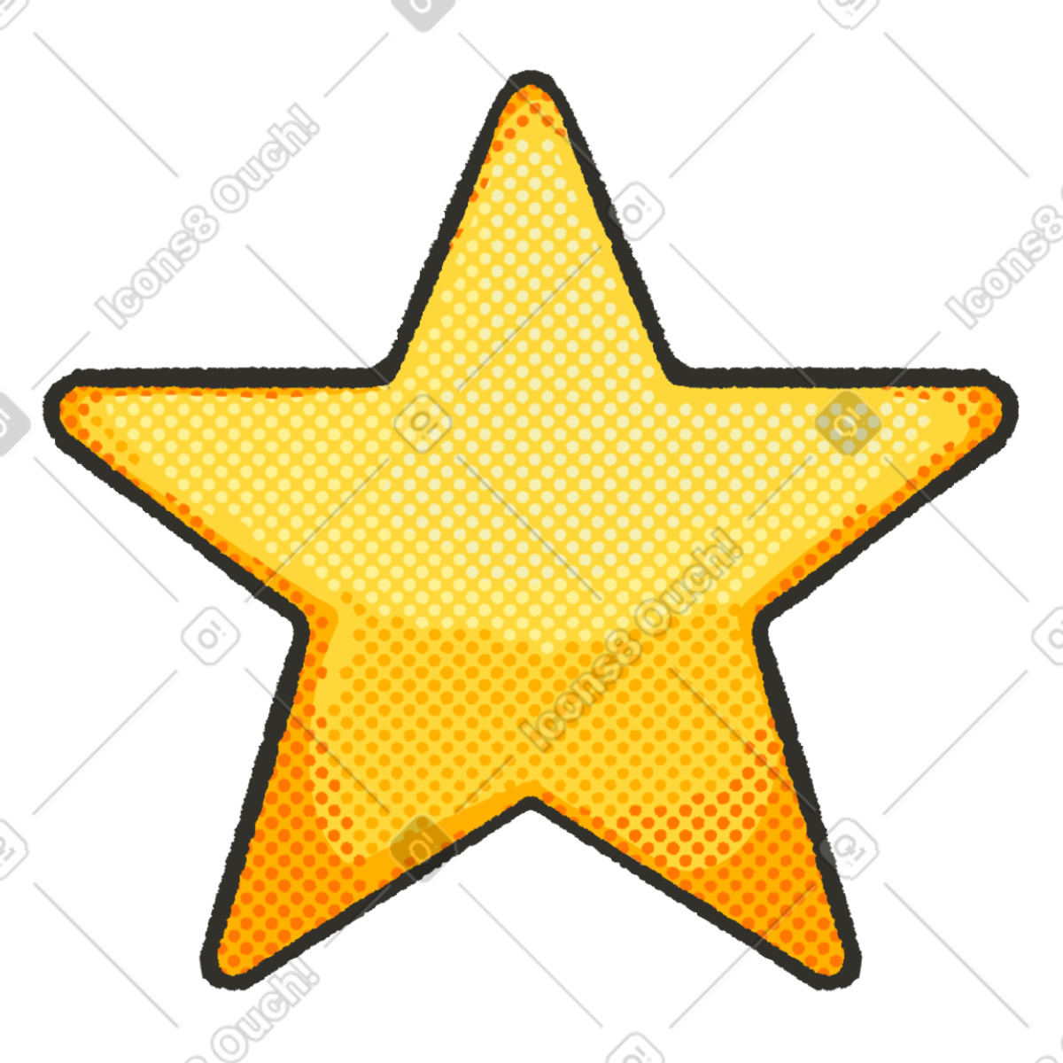 Dots スタイルの Star のイラストをPNG、SVG形式でダウンロード