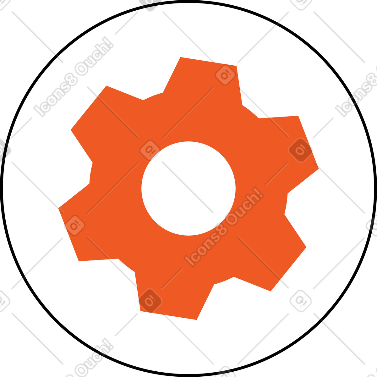 Einstellungssymbol-Illustration im Tiny-Stil als Download in PNG, SVG