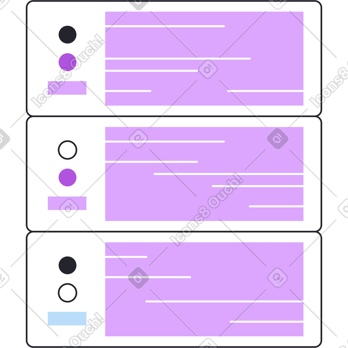 Pila di server bianca illustrazione in stile Grapy scarica in PNG, SVG