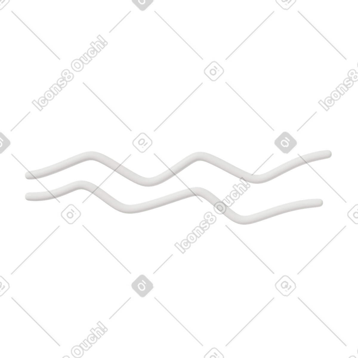 Ilustración Línea larga en zigzag estilo 3D Casual life a descargar PNG y SVG