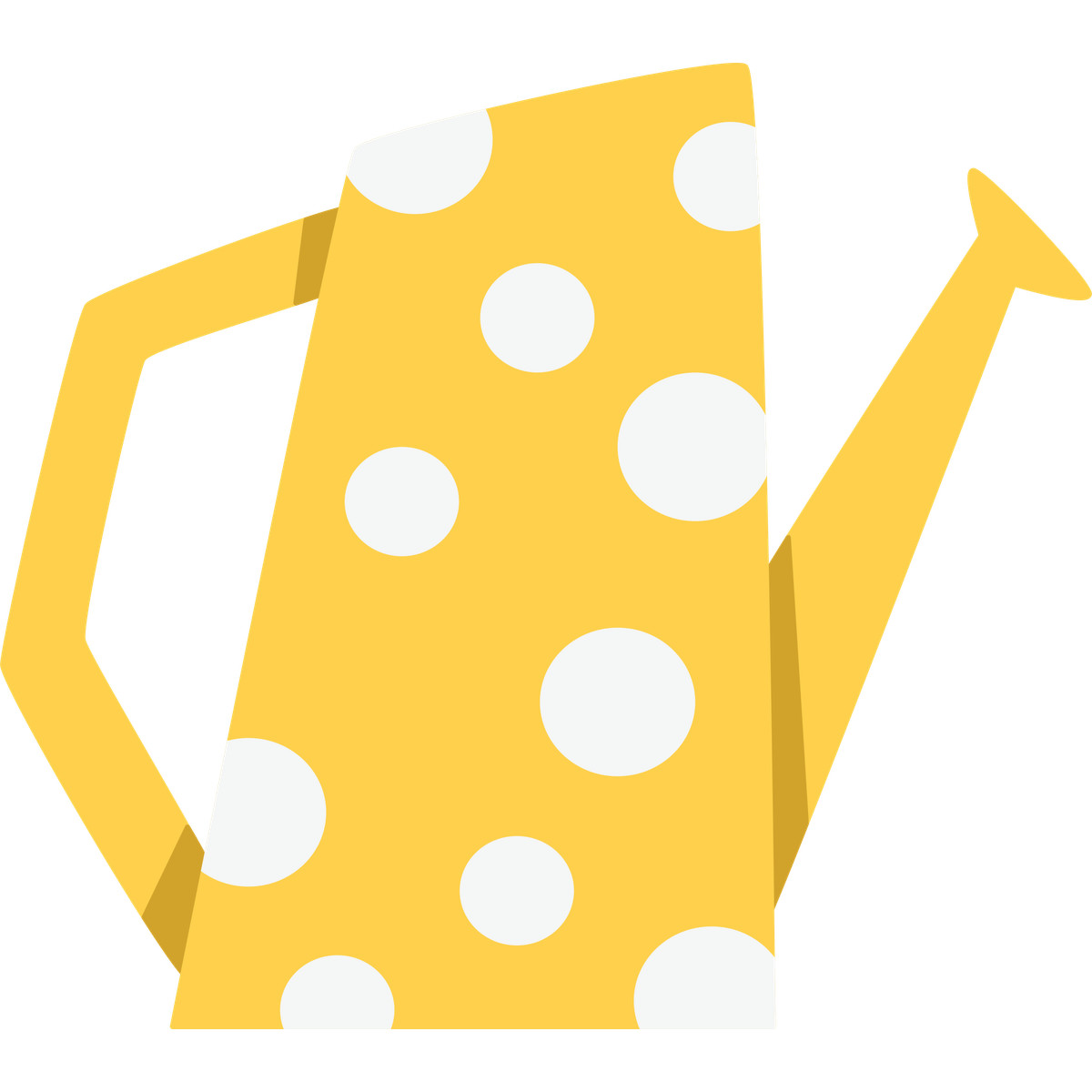 Bouncy 스타일의 Yellow watering can 일러스트레이션 PNG, SVG 다운로드