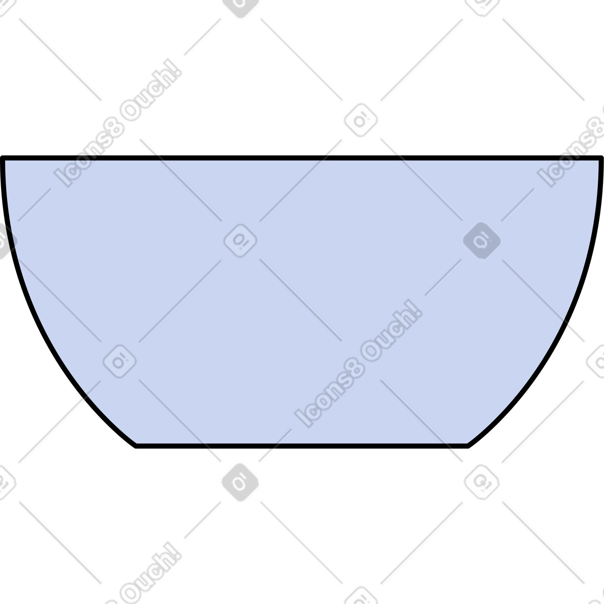 Illustration Grand bol dans le style Bloom à télécharger aux formats PNG, SVG