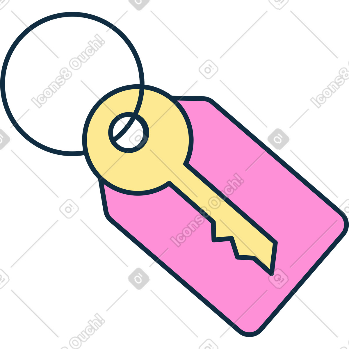 Key illustration in PNG, SVG