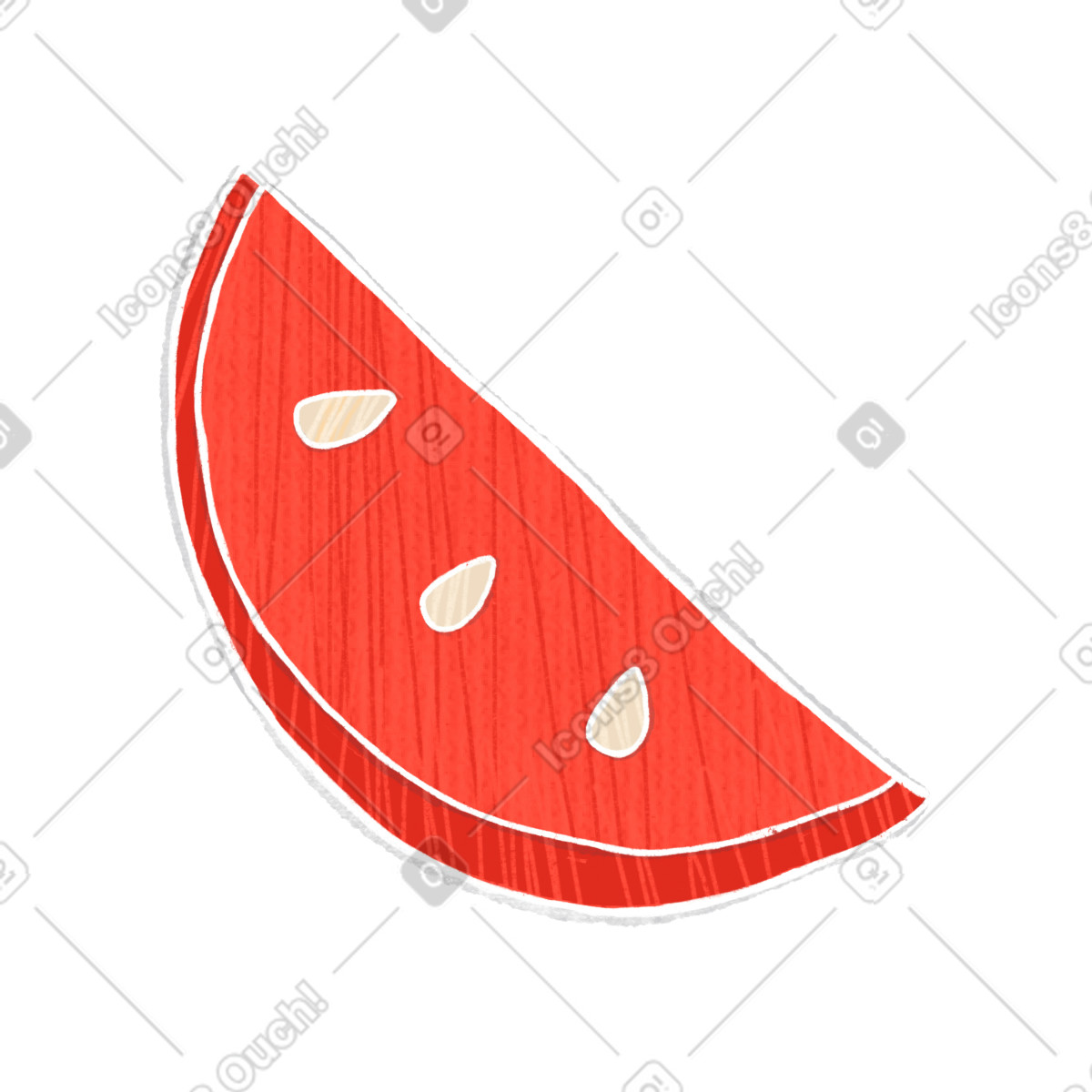 下载 Crafty 风格的 Slice of tomato 插画，支持 PNG、SVG 格式