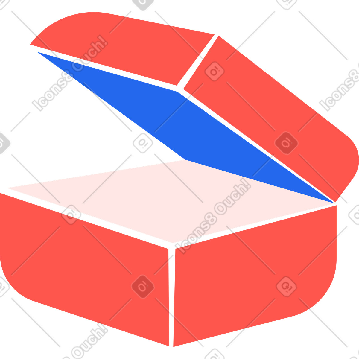 Ring box illustration in Kingdom style download in PNG, SVG