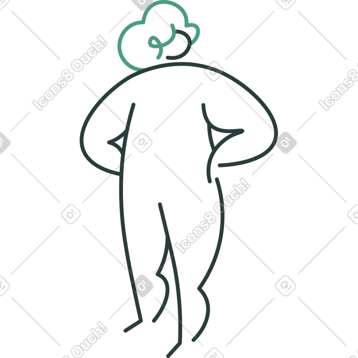 Illustration Homme debout dans le style Macaroni à télécharger aux formats PNG, SVG