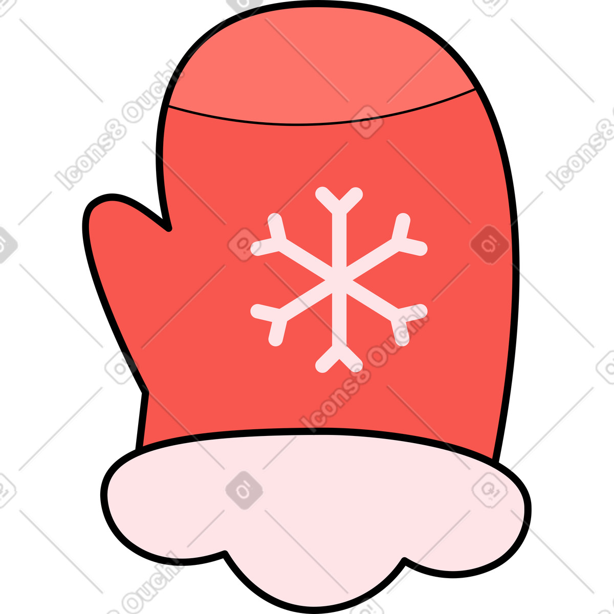 Illustration Mitaines dans le style Surr à télécharger aux formats PNG, SVG