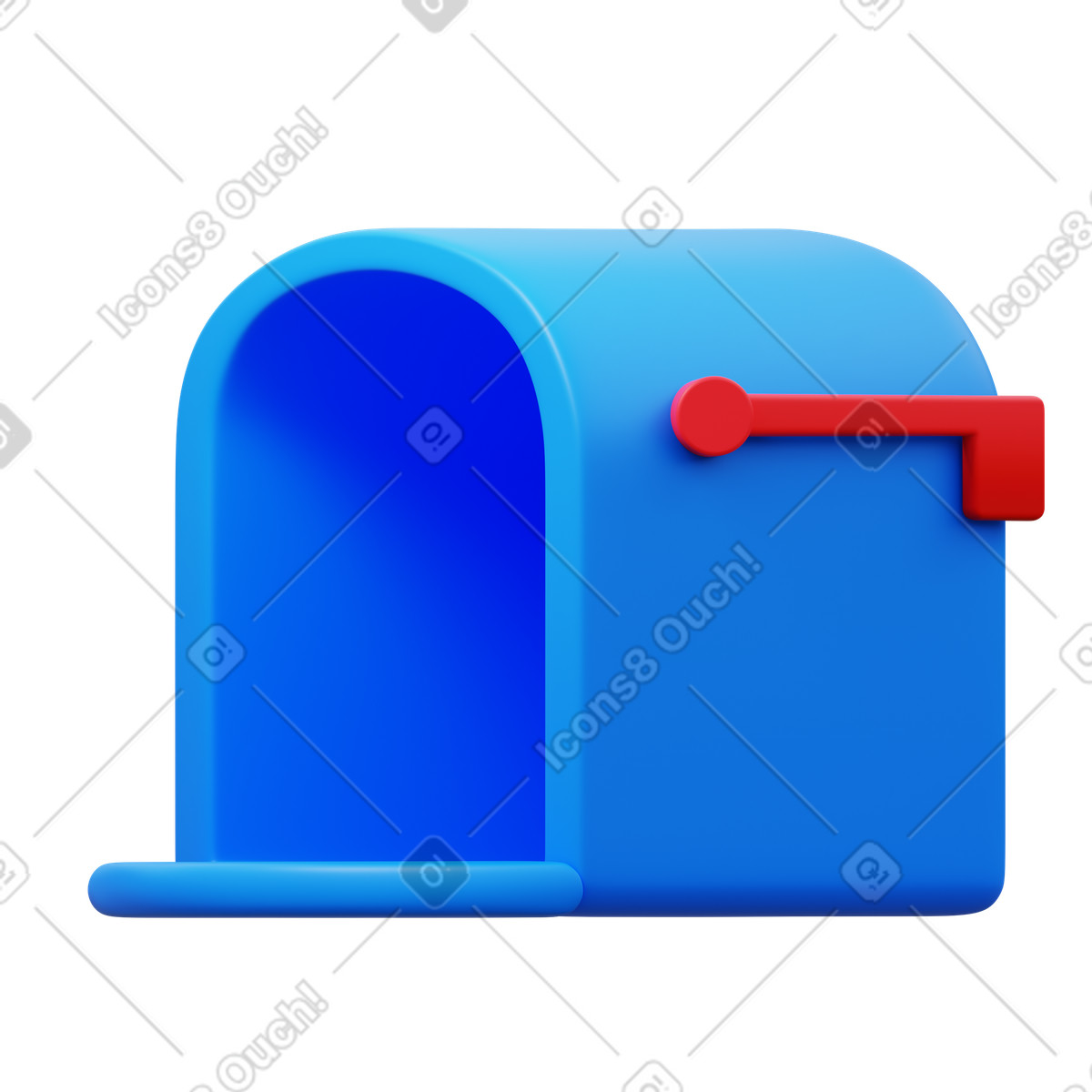 Illustration Post box dans le style 3D Fluency à télécharger aux formats PNG, SVG