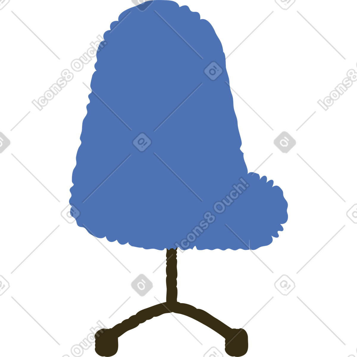下载 Bermuda 风格的 扶手椅 插画，支持 PNG、SVG 格式