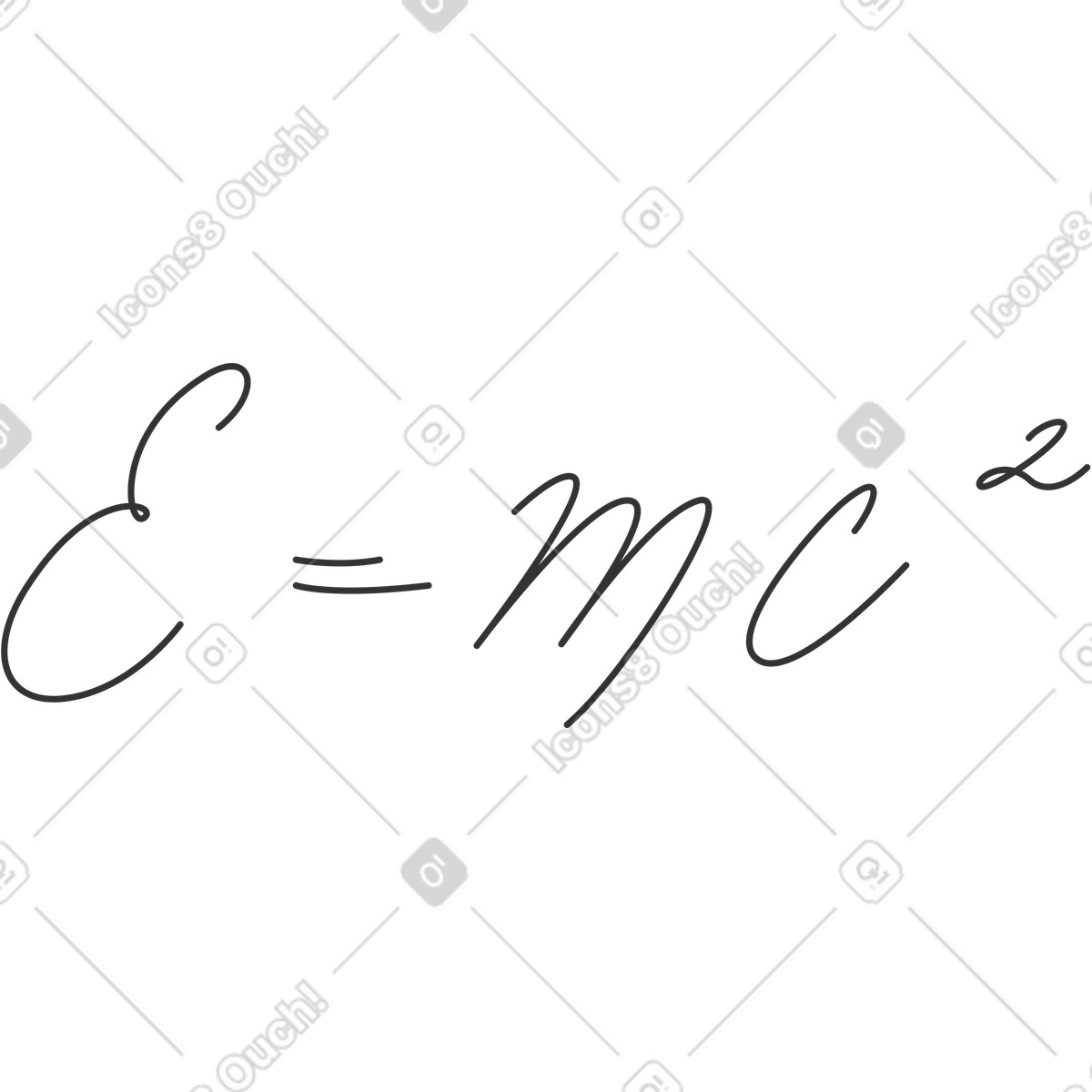 Physics formula illustration in Crayon style download in PNG, SVG