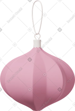 Ornement en forme d'oignon rose PNG, SVG