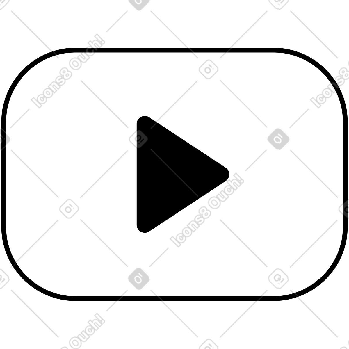 Ilustración Botón de play en estilo Azure a descargar en PNG y SVG