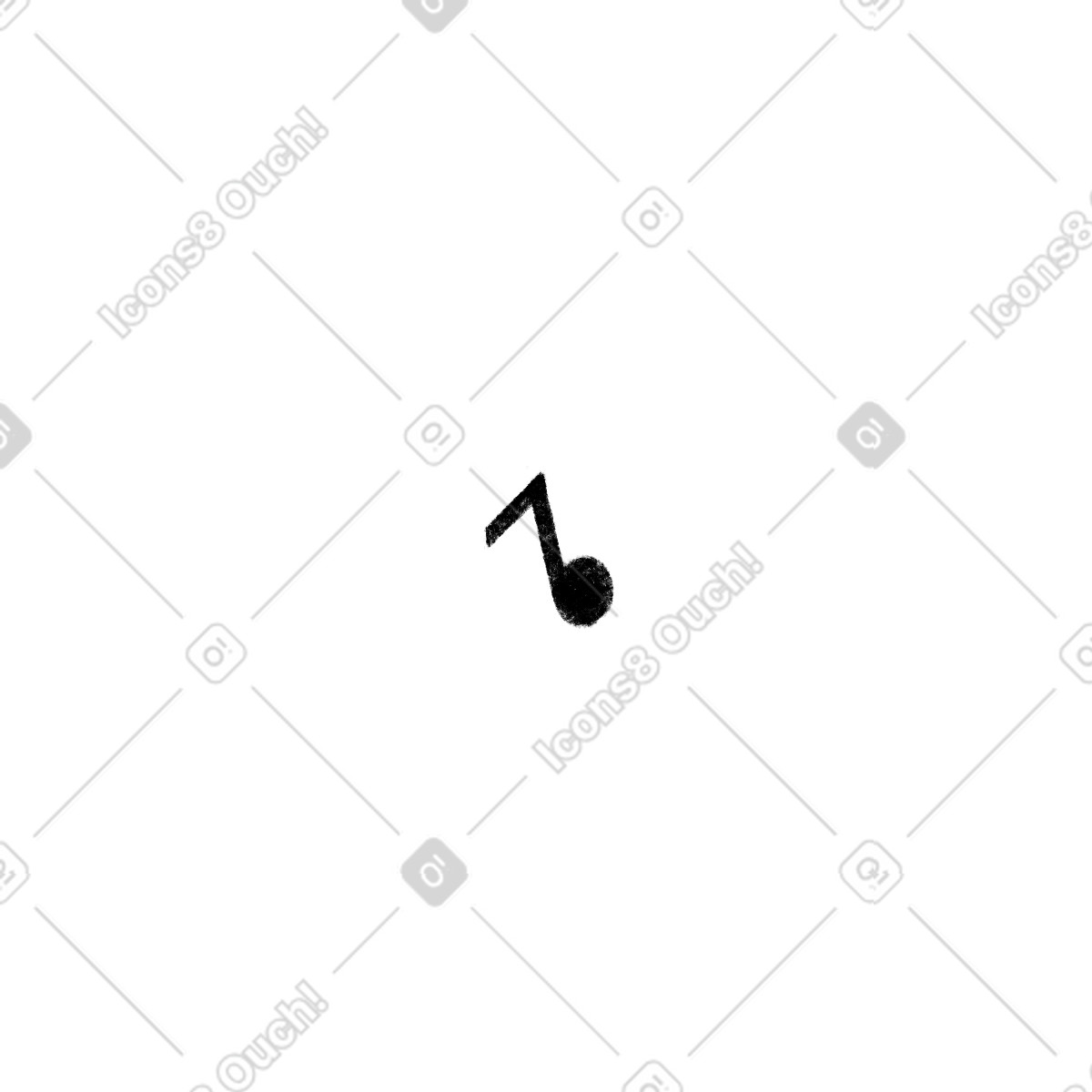Note illustration in Tutti style download in PNG, SVG