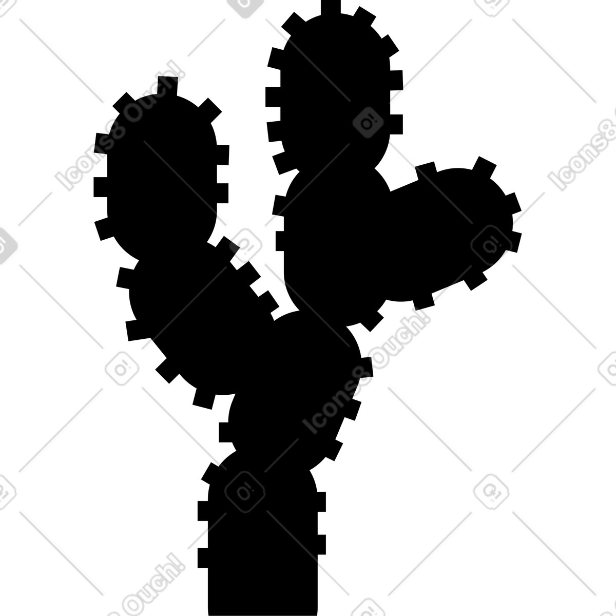 下载 Burgundy 风格的 仙人掌 插画，支持 PNG、SVG 格式