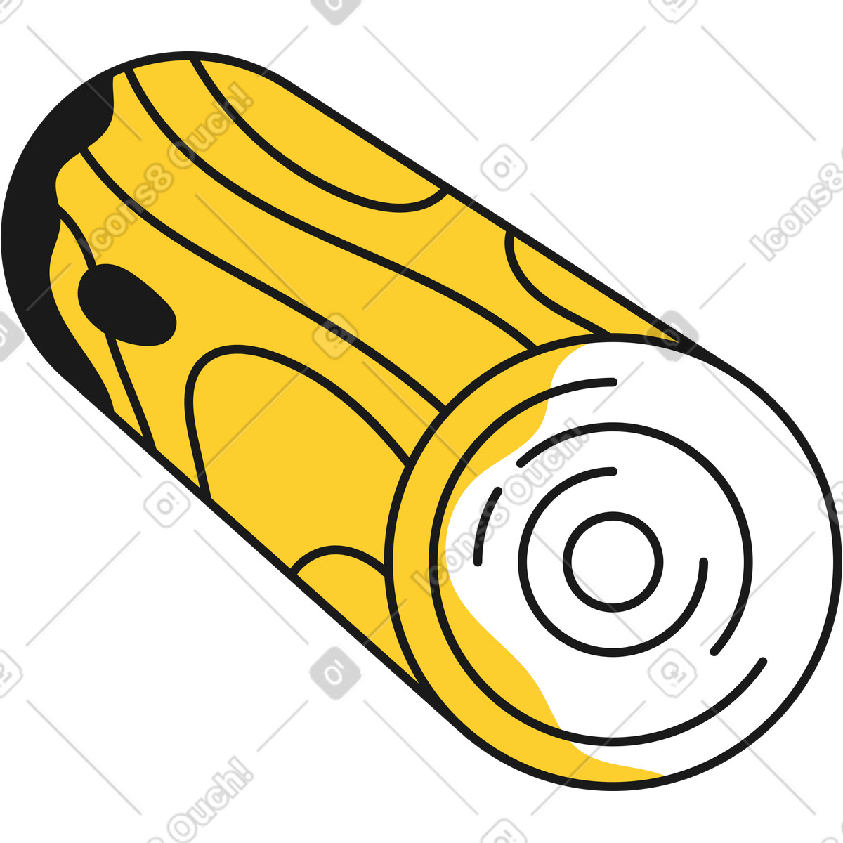 Log illustration in Taxi style download in PNG, SVG