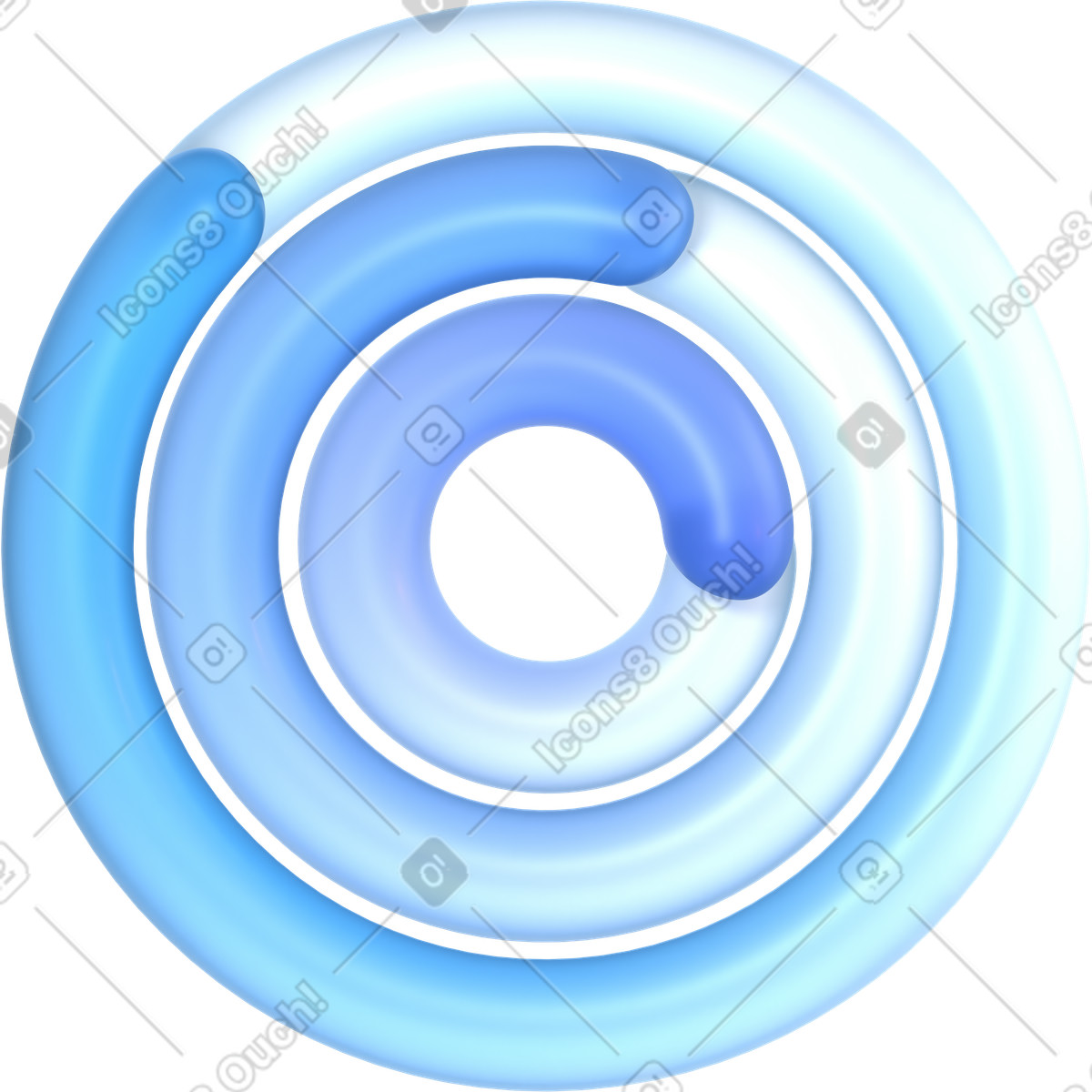 3D Glassy 스타일의 Activity tracking rings visualizing performance metrics and daily goal progress 일러스트레이션 PNG, SVG 다운로드