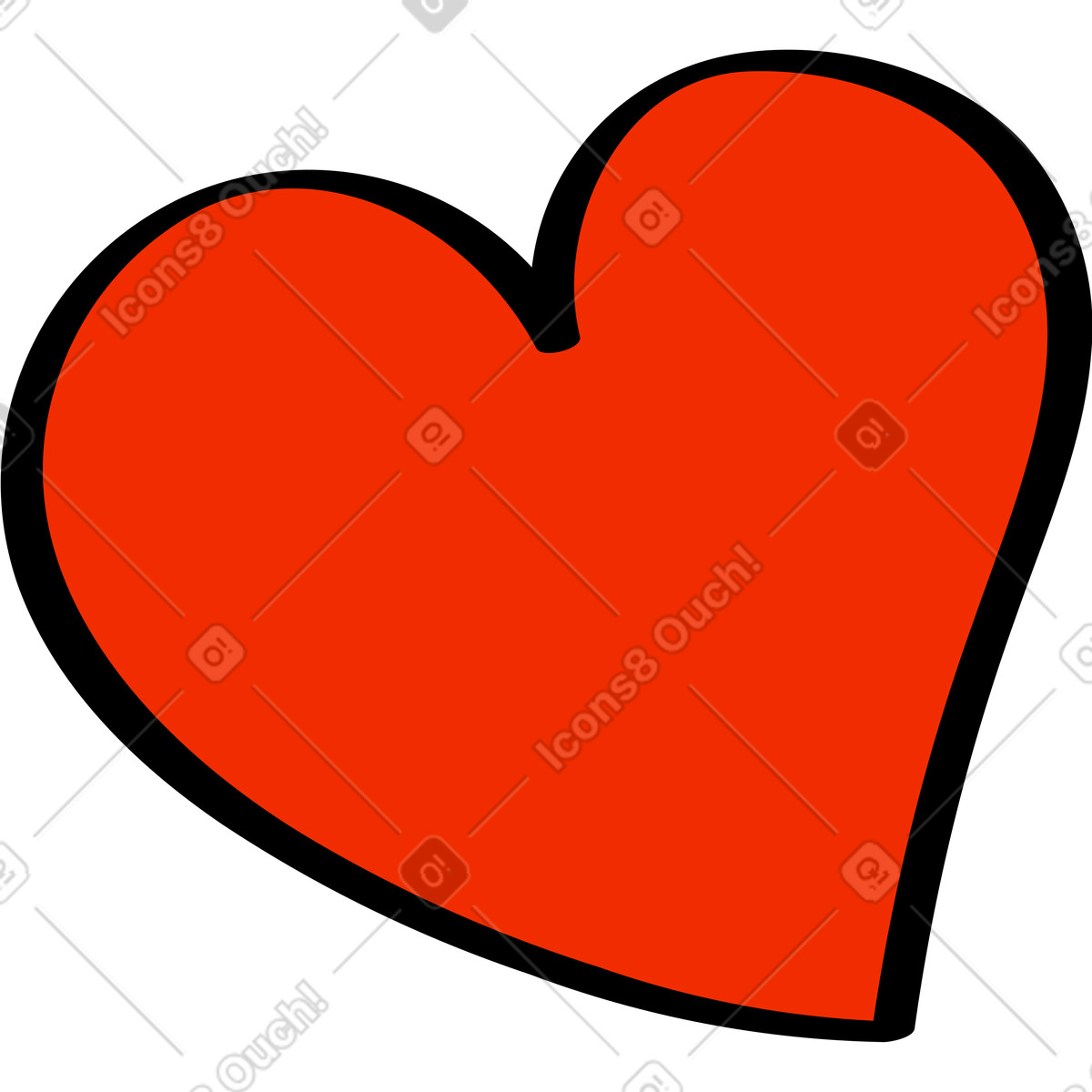 Amore illustrazione in stile Looney scarica in PNG, SVG