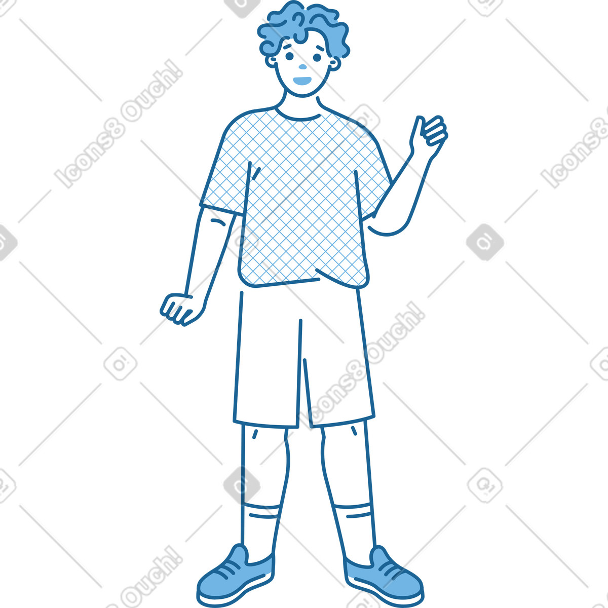 Ilustración Hombre en estilo Natty a descargar en PNG y SVG