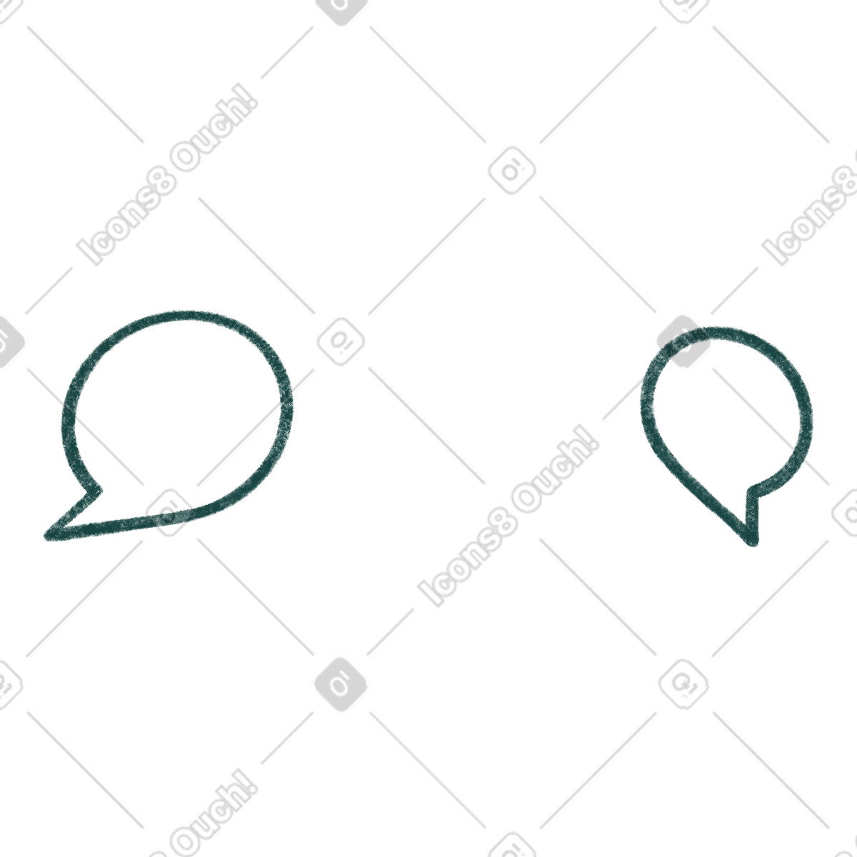 Illustration Bulles vertes foncées dans le style Tutti à télécharger aux formats PNG, SVG