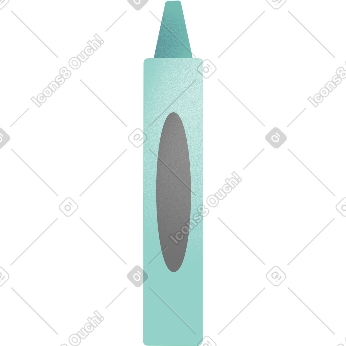 Joy スタイルの Blue crayon のイラストをPNG、SVG形式でダウンロード