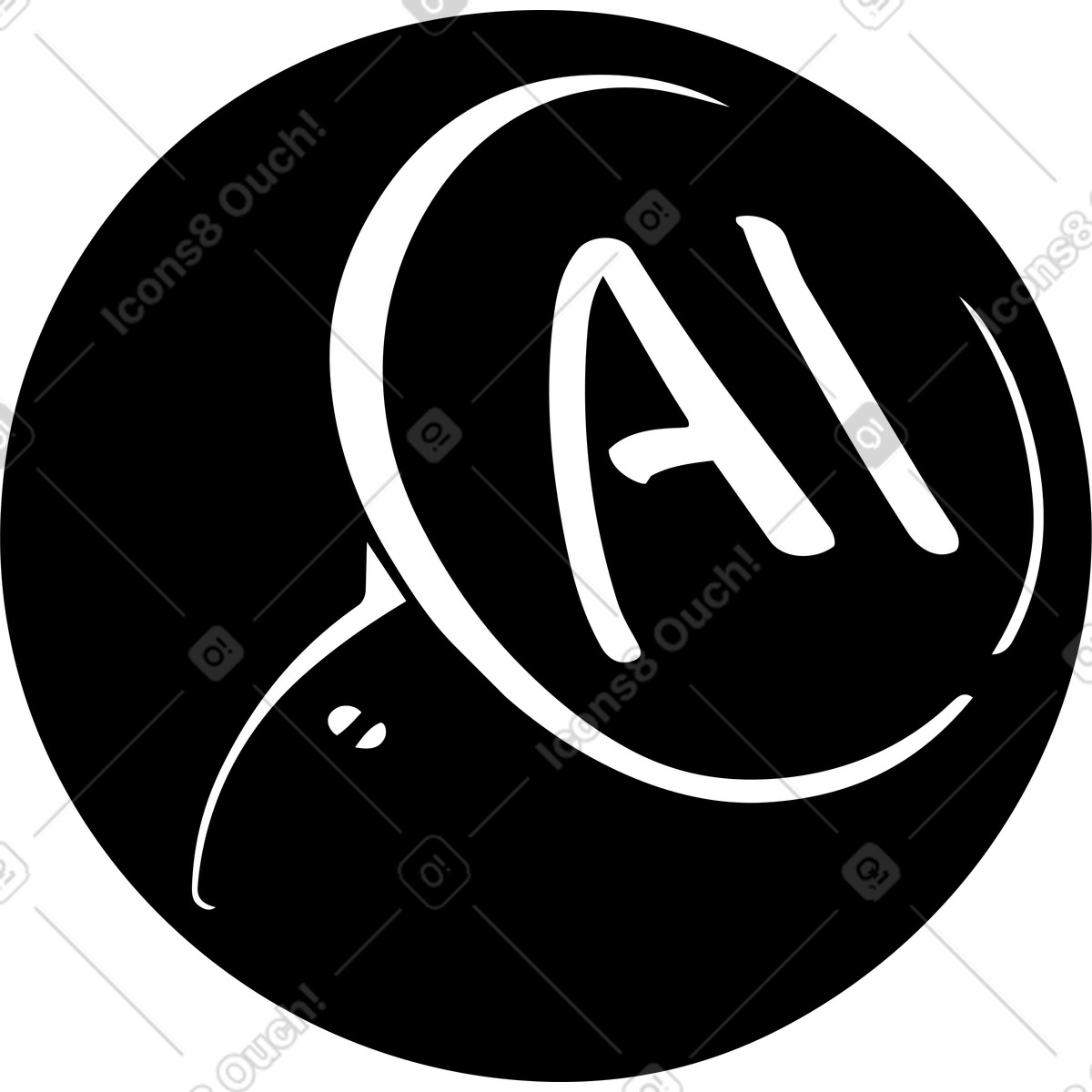 Illustration AI assistant sphere device for voice control and smart home dans le style Line à télécharger aux formats PNG, SVG