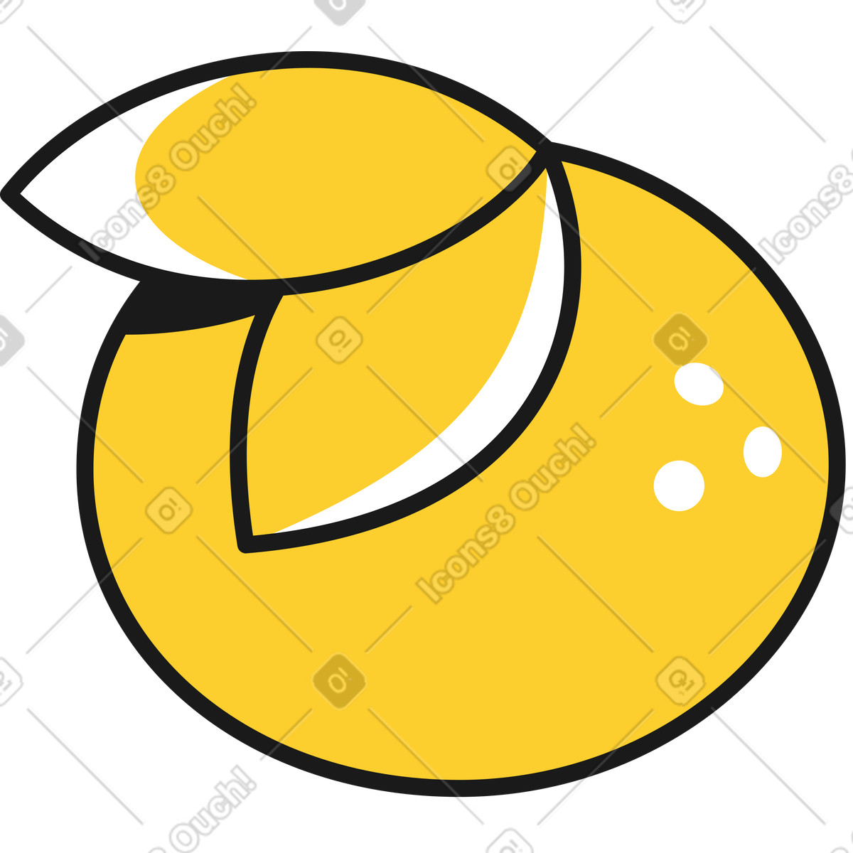Orange illustration in Taxi style download in PNG, SVG