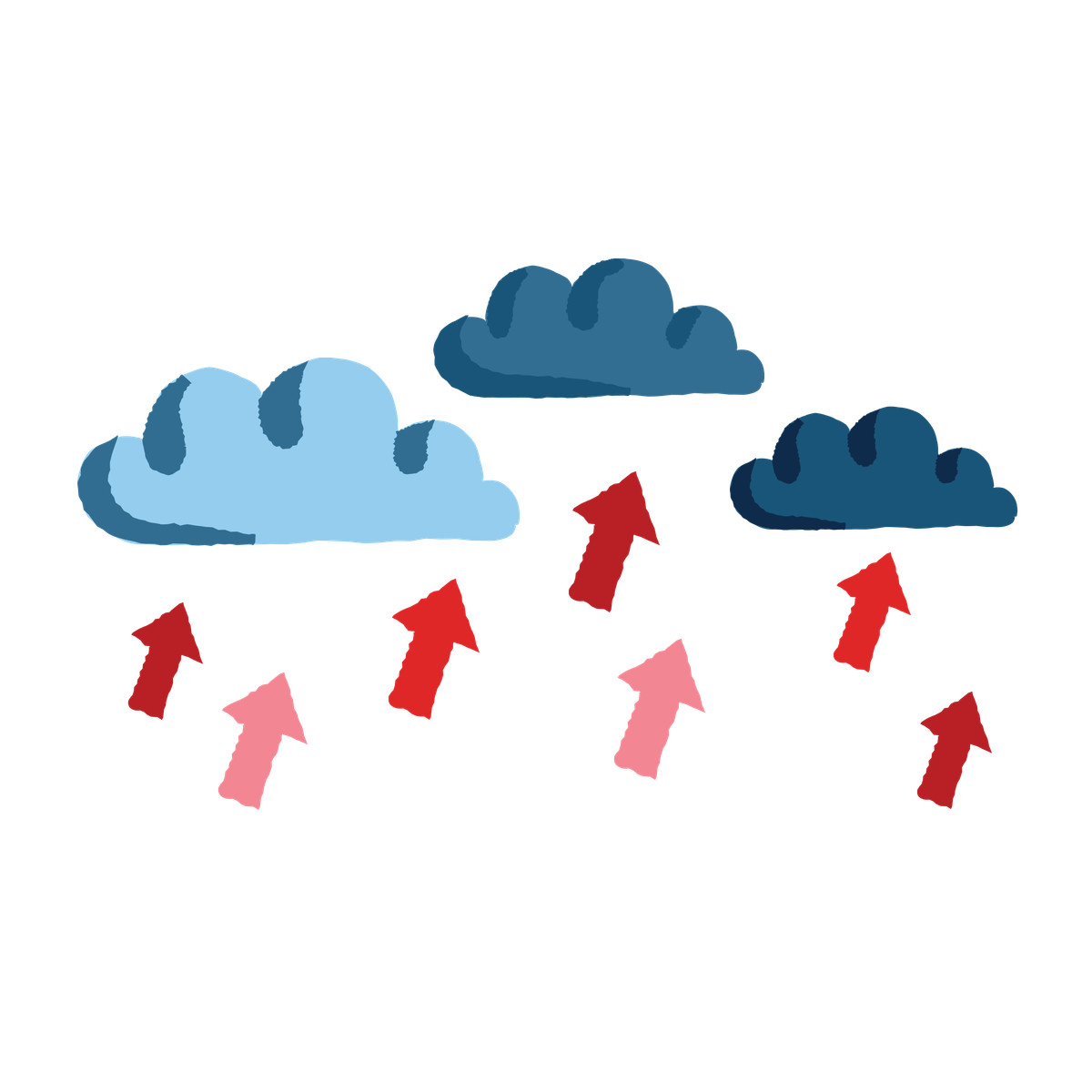 Uploading data to cloud storage illustration in PNG, SVG