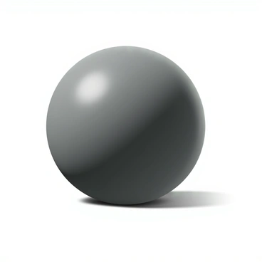 A sphere being shaded to look realistic using the gradient tool