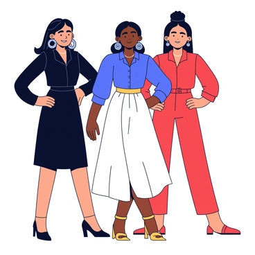 A fashion photoshoot featuring models wearing modern outfits complemented by jhumka earrings.