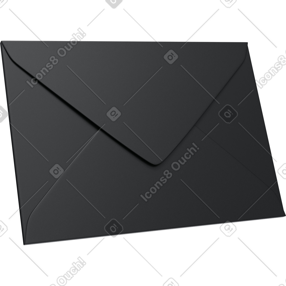 Email envelope, Message notification symbol, Digital mail concept illustration in 3D Pro style download in PNG, SVG