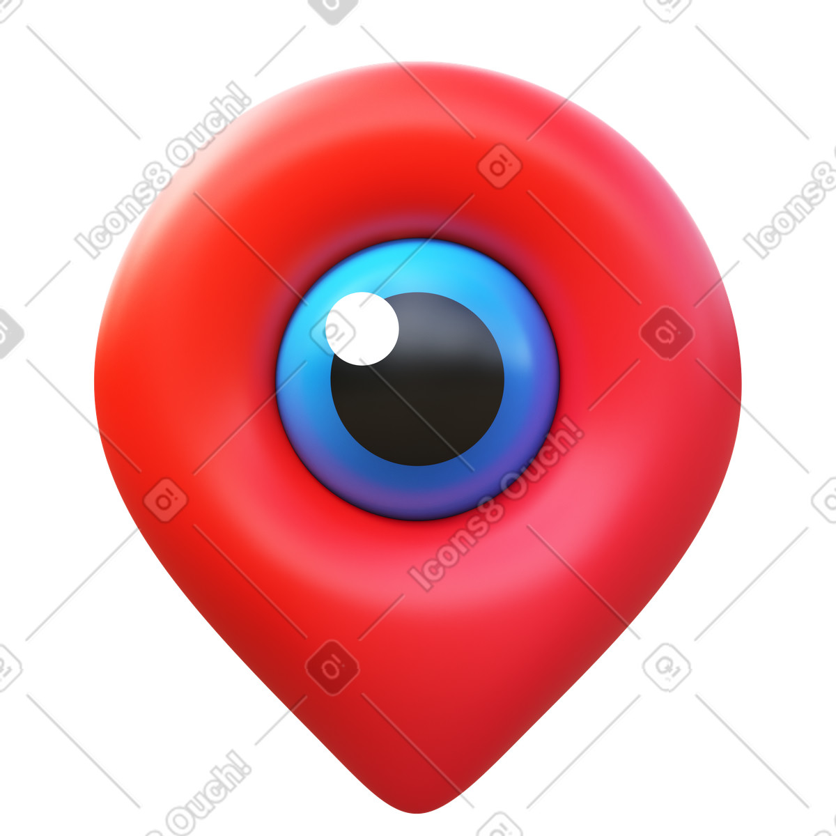 Ilustração de Visit em no estilo 3D Fluency para baixar em PNG, SVG